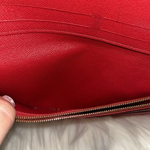Louis Vuitton Monogram Canvas Cerise Leather Kimono Wallet - Picture 13 of 16